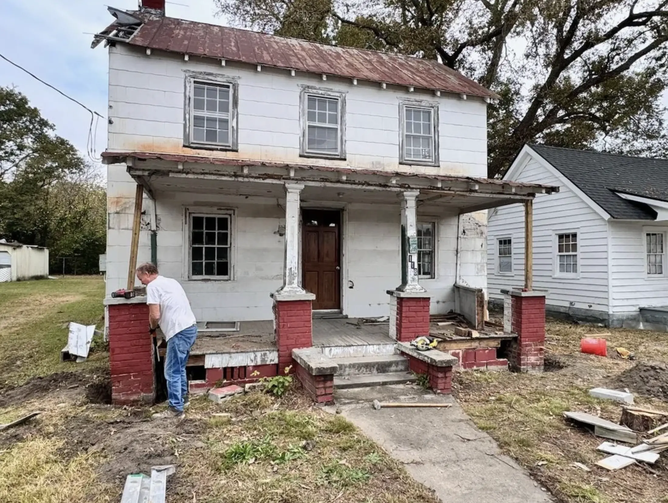 Foundation repair work